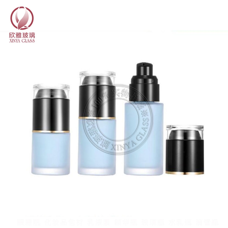 20ml 30ml 40ml liquid foundation bottle costmetic packaging serum pump glass bottle